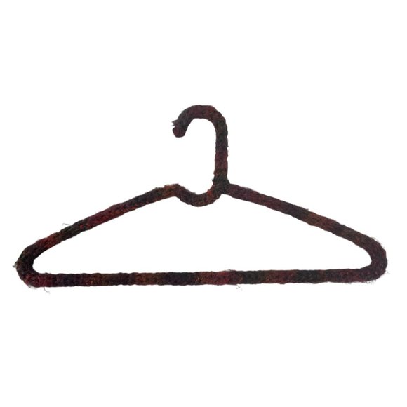 Crochet Yarn Covered Hangers Lot of 5 Wire & Plastic Multicolored Handmade - Picture 10 of 11